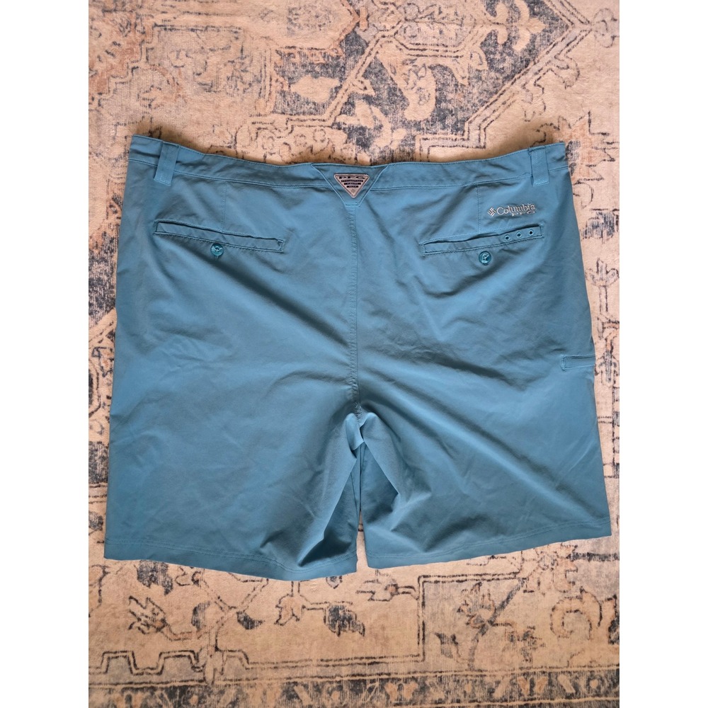 Columbia PFG Men's Sz‎ 46 10" Inseam Teal Grander Marlin II Offshore Shorts